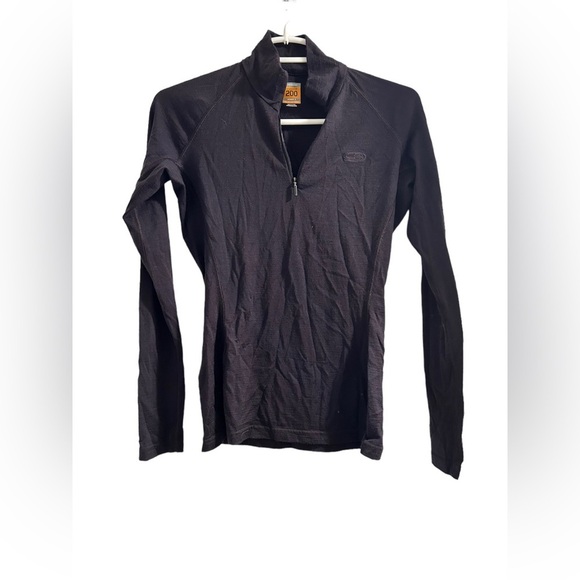 Icebreaker Bodyfit 200 Deep Purple Merino Wool Quarter Zip Knit Pullover - Picture 1 of 4